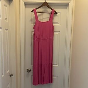 Amazon Essentials Pink Midi Dress
